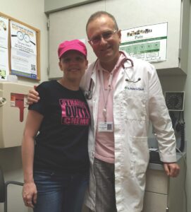 female patient with her doctor